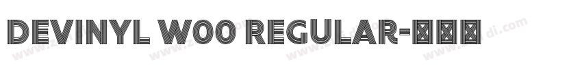 Devinyl W00 Regular字体转换